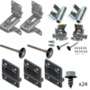 Hardware f&uuml;r Crawford 1042-Platten (unten)