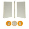 Panneau 40x488mm, lisse/lisse