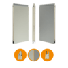 Sezione porta IDD-CR 542 Acciaio 9006/9002