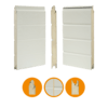 Pannello IDD-HO per H&ouml;rmann SPU 30/40, 42x500 mm, RAL 9002