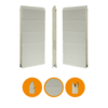 Stucco / Stucco finger safe panel - ST9V.