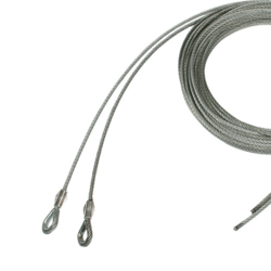 Cable set 5mm x 120mmm with thimble