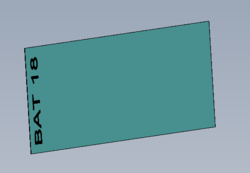 Plaque signal&eacute;tique BAT