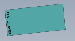 Plaque signal&eacute;tique BAT