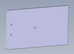 Plaque lat&eacute;rale 108x309 alu