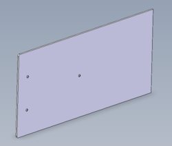 Plaque lat&eacute;rale 150x309 alu