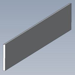 P0913 Distance t&ocirc;le alu 25x2mm