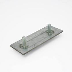 Paro-Klemmscheibe 113x73mm, doppelt, mit Schrauben M8
