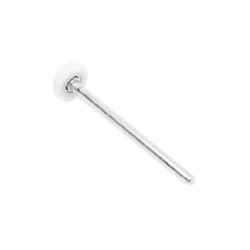 Rulle, l&aring;ng, 2 tum, 12 mm axel, galvaniserat st&aring;l