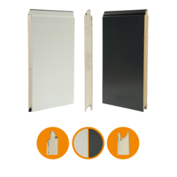 Crawford 1042 panel - st&aring;l - RAL7016