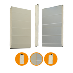Crawford portpanel original 342, st&aring;l, 42 x 500 mm, RAL 9006