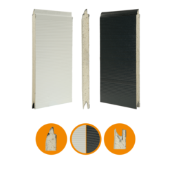Crawford portpanel original 542, st&aring;l, 42 x 600 mm, RAL 7016