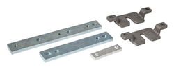 Supports de suspension de porte Bi-partite