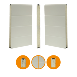 Panneau 40x488mm, lisse/lisse