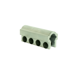 Coupler, solid, aluminum, 1 inch