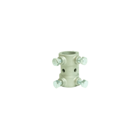 Coupler solid, 1 inch, aluminum