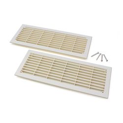 Ventilationsgaller, vitt, ej l&aring;sbart