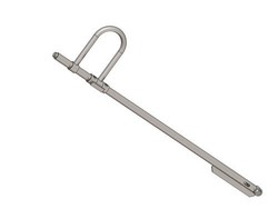 Operating lever right, dock plate length 1750mm