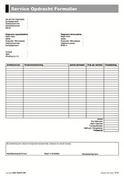 Service opdracht formulieren