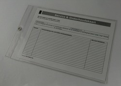 Sleeve for service and maintenance card
