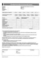 Onderhoudsovereenkomst
